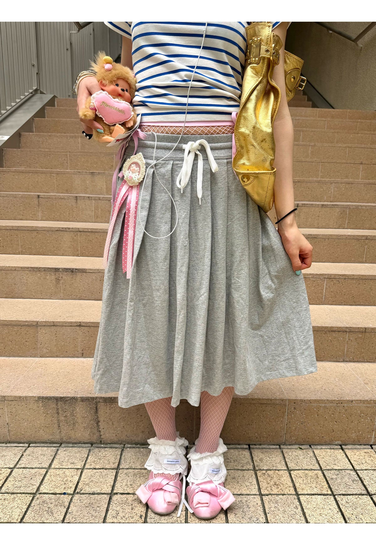 loveplayshop - Solid Color Pleated Cotton Skirt skirt loveplay