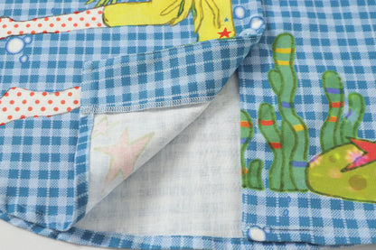 BlackBerry – Blue Plaid Cotton Shirt shirt BlackBerry