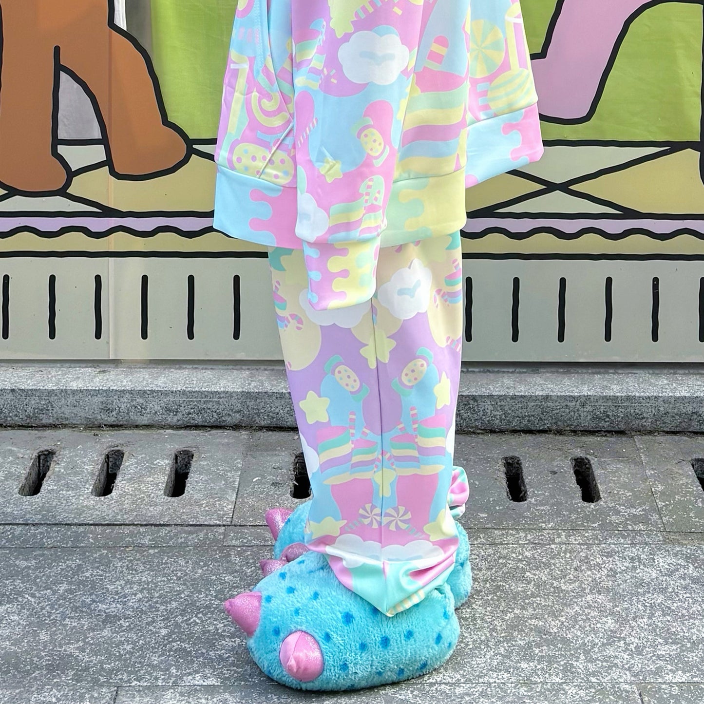 Rainbow Universe RUX - Pastel Macaron Decora Kei Hoodie & Sweatpants Set set Rainbow Universe RUX