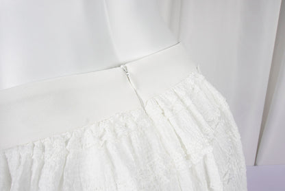 Allbubble - White Lace Bow Bloom Shorts shorts Allbubble