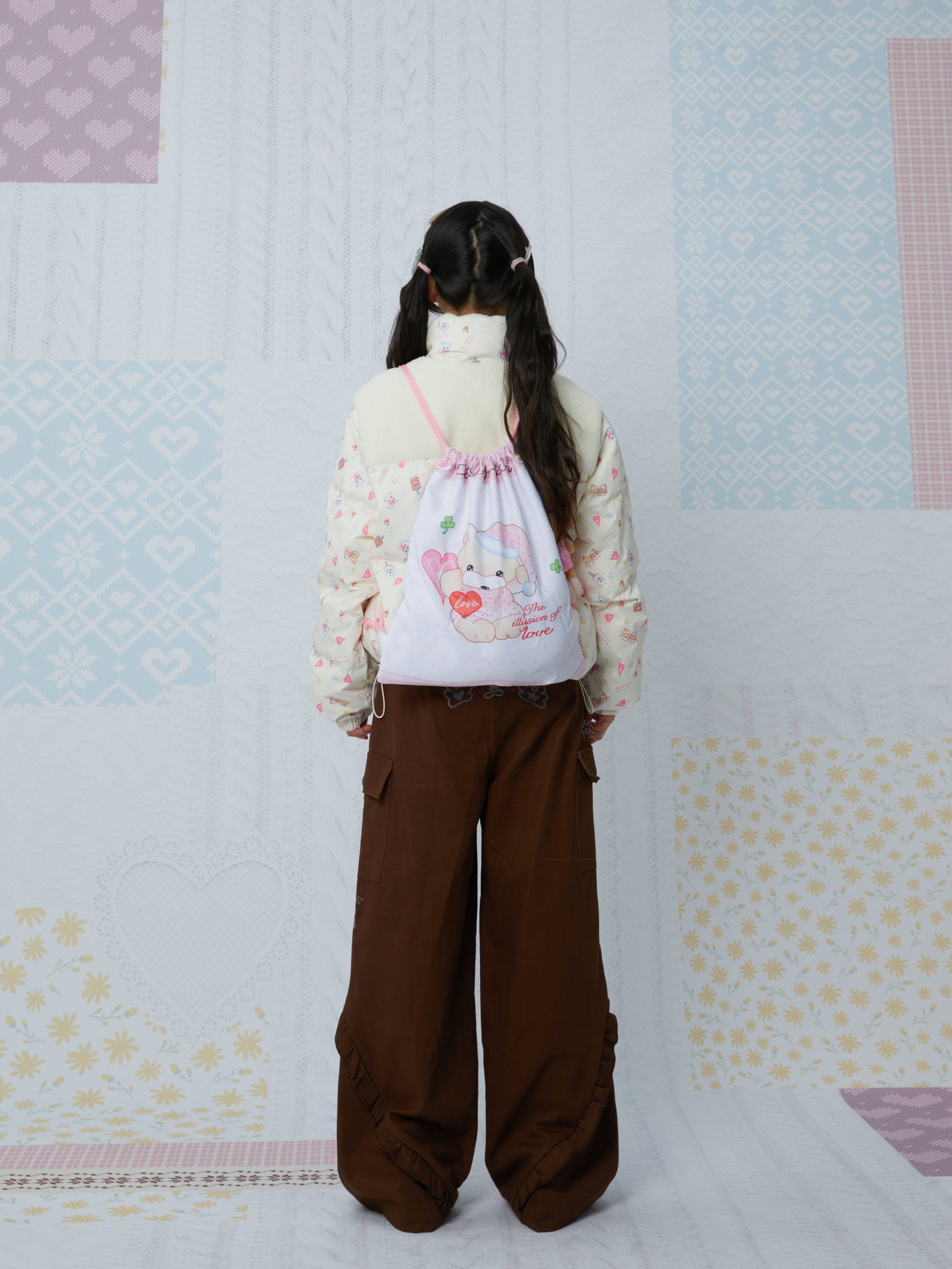 KaiXin hostel - Cute Print Down Jacket coat KaiXin hostel