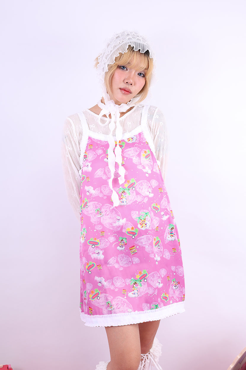 NIHONKIDS - Decora Kei Rainbow Party Handmade Vest Dress dress NIHON KIDS