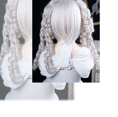 Alice Garden - Kawaii Moonlight White Twin-Tail Wig wig Alice Garden