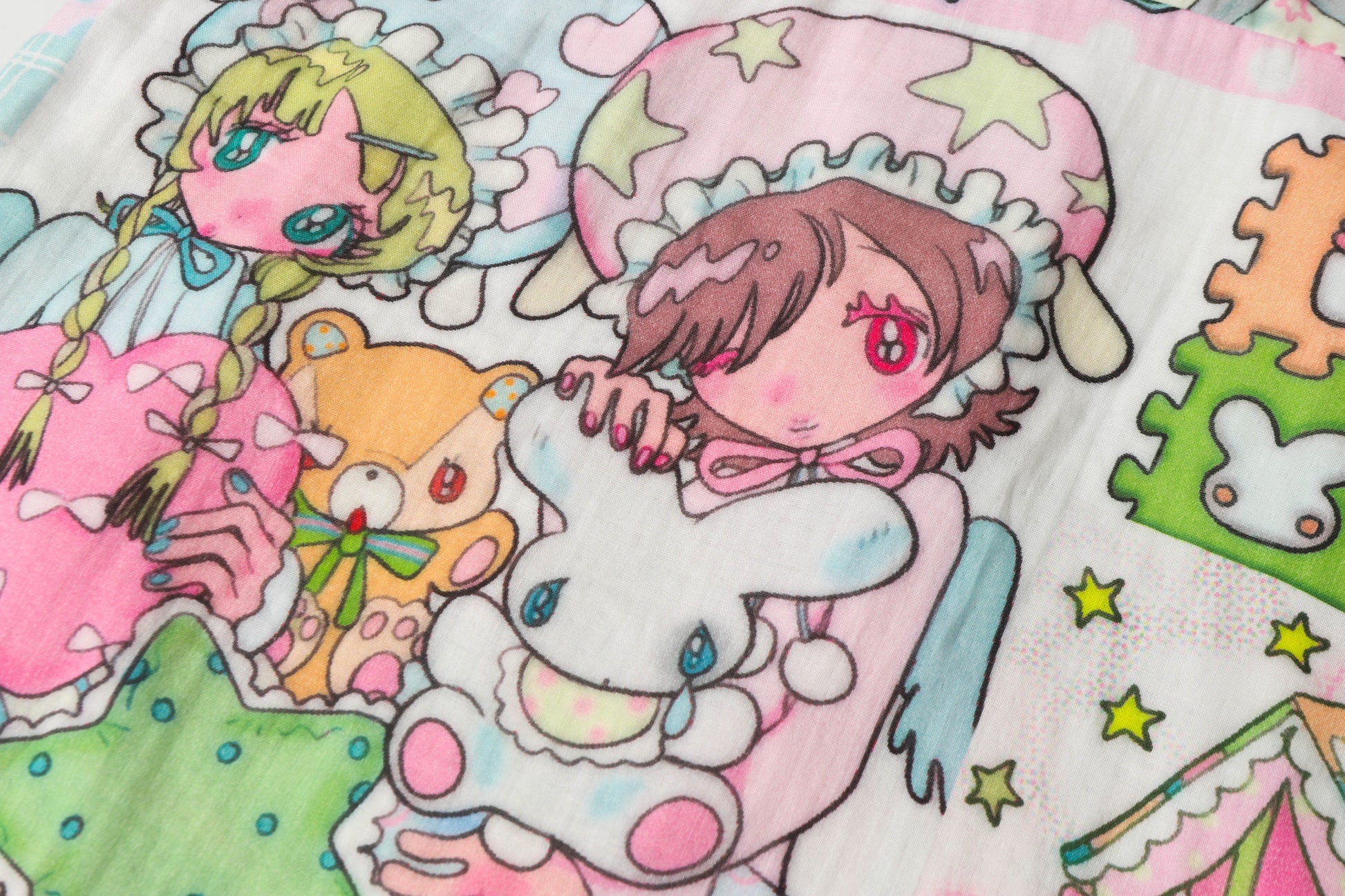 BlackBerry - Anime Print Slip Nightdress dress BlackBerry