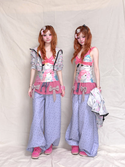 YJM with biubiu - Y2K Lace Cami Top camisole YJM with biubiu