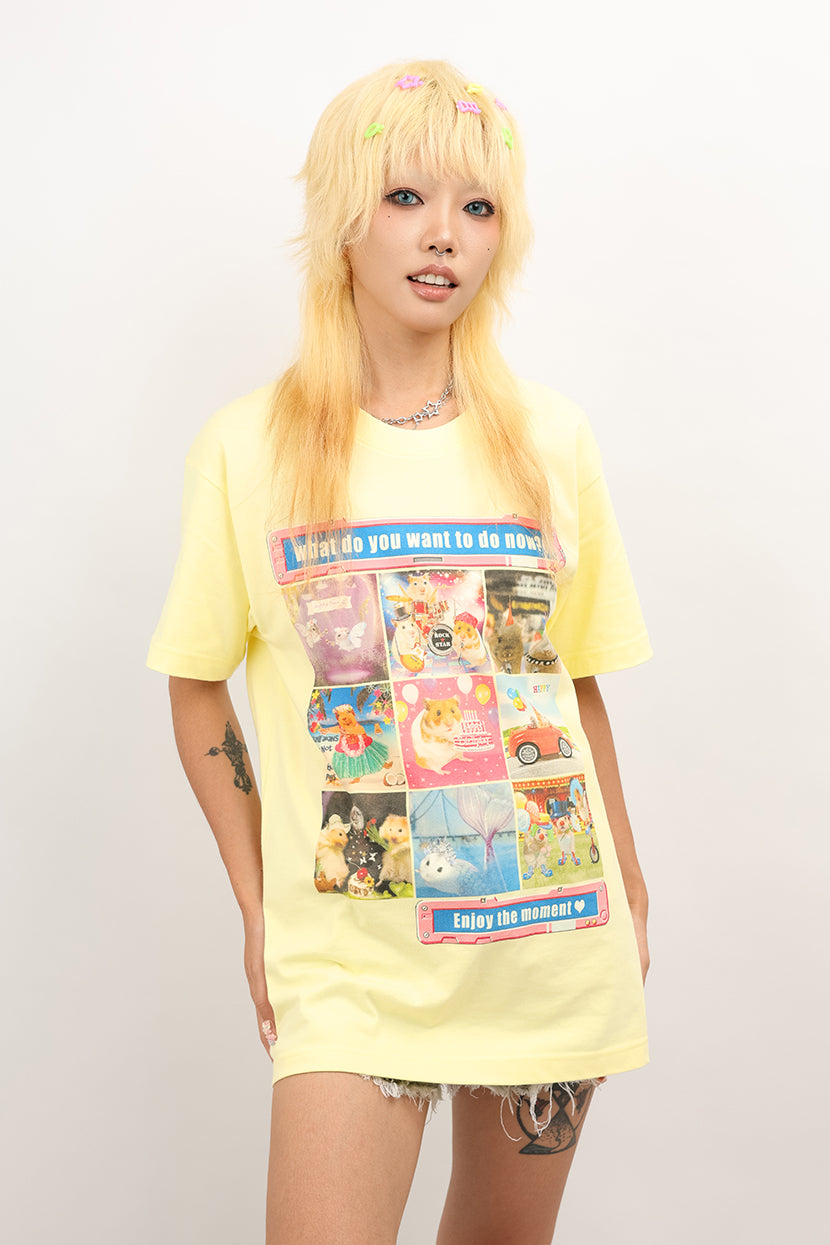 NIHON KIDS - Y2K Mouse Print T-Shirt 100% Cotton Casual tshirt NIHON KIDS