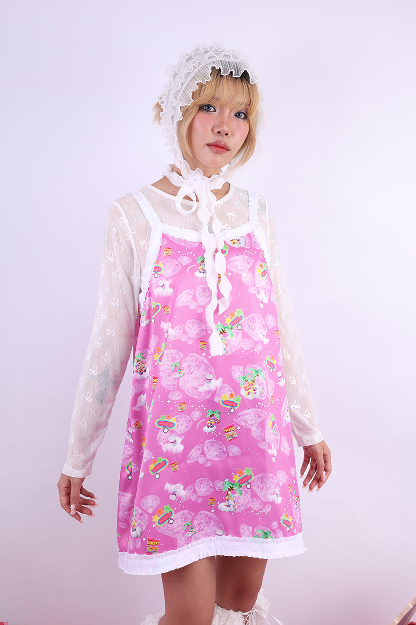 NIHONKIDS - Decora Kei Rainbow Party Handmade Vest Dress dress NIHON KIDS