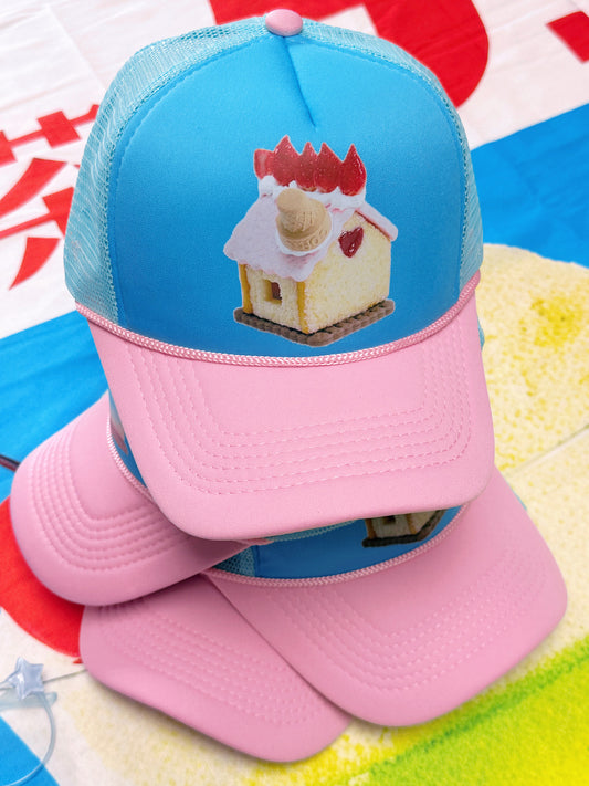 bunnybunnygun - Strawberry Cake Colorblock Cap