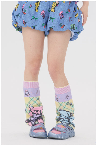 tntntutu - Bear Ruffle Slouch Socks leg warmmers tntntutu