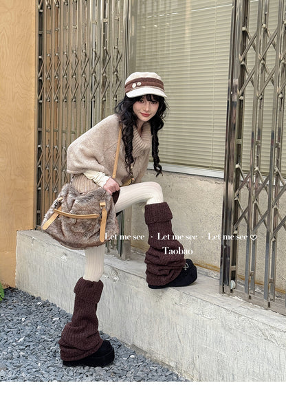 LET ME SEE - Kawaii Long Leg Warmer Socks leg warmmers let me see