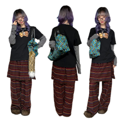 bunnybunnygun - Kawaii Layered Long Sleeve T-Shirt shirt bunnybunnygun