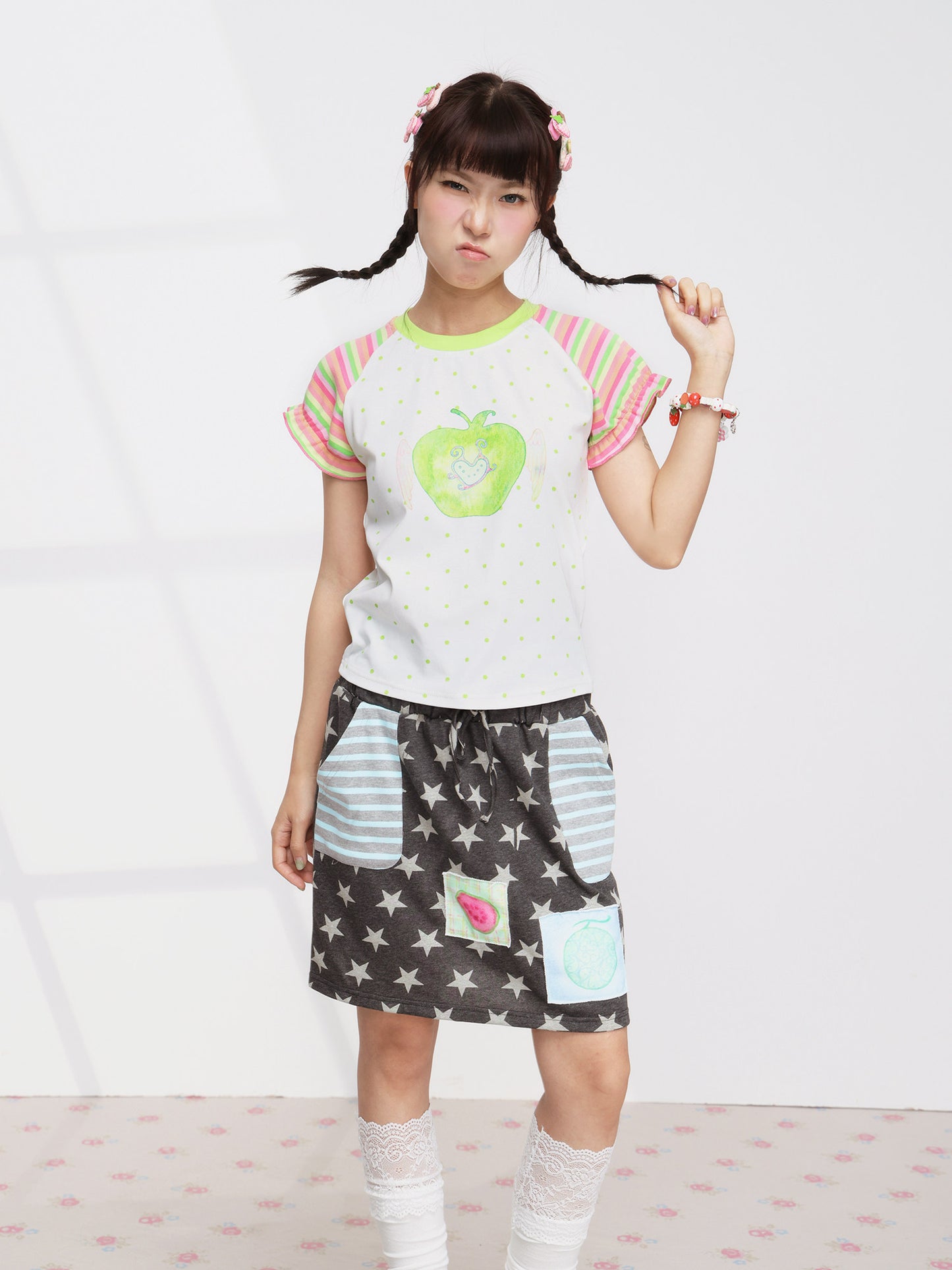 FRUITS - Apple Wing Puff Tee tee Fruits