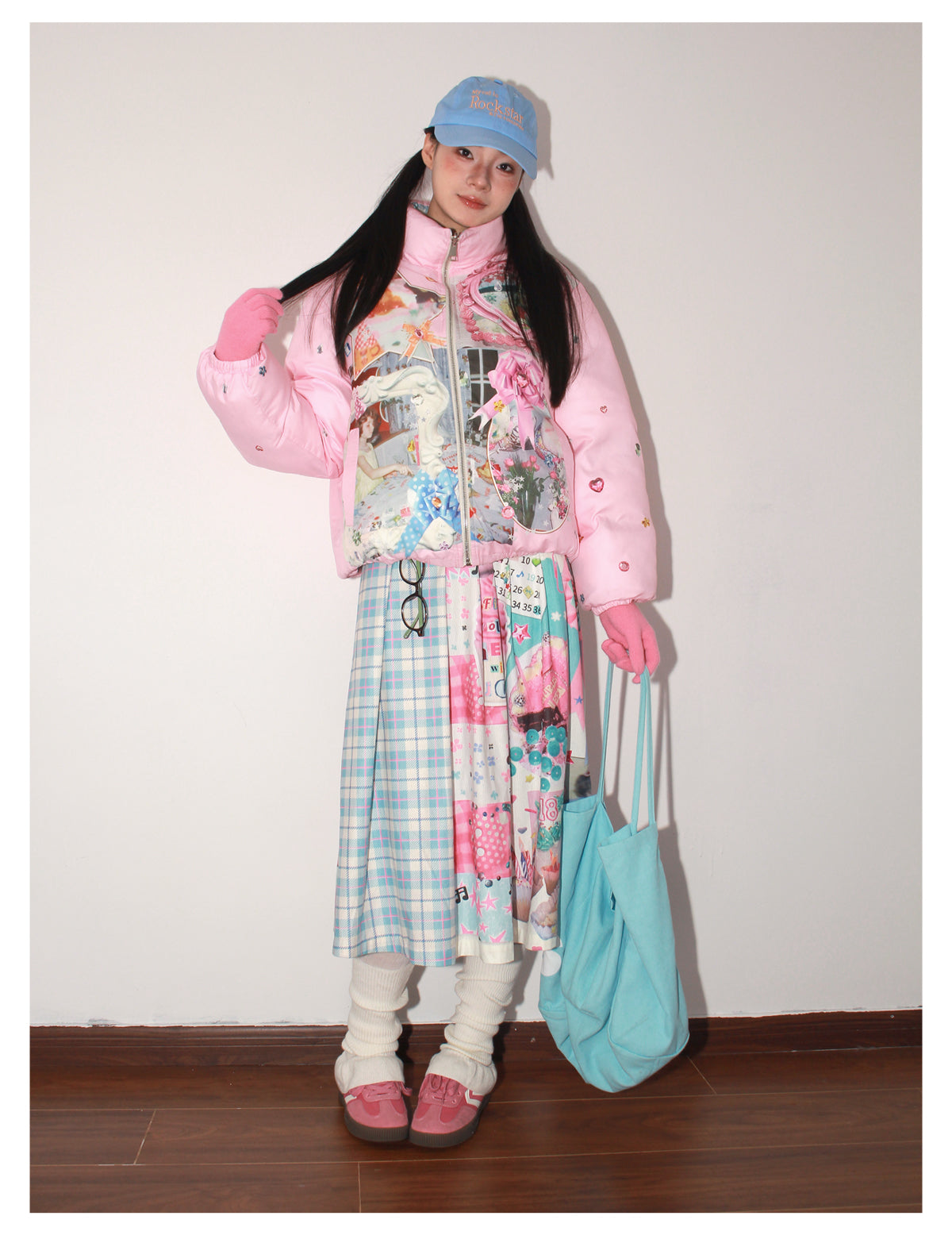 NeogoMade - Kawaii Retro Plaid Reversible Skirt skirt NeogoMade