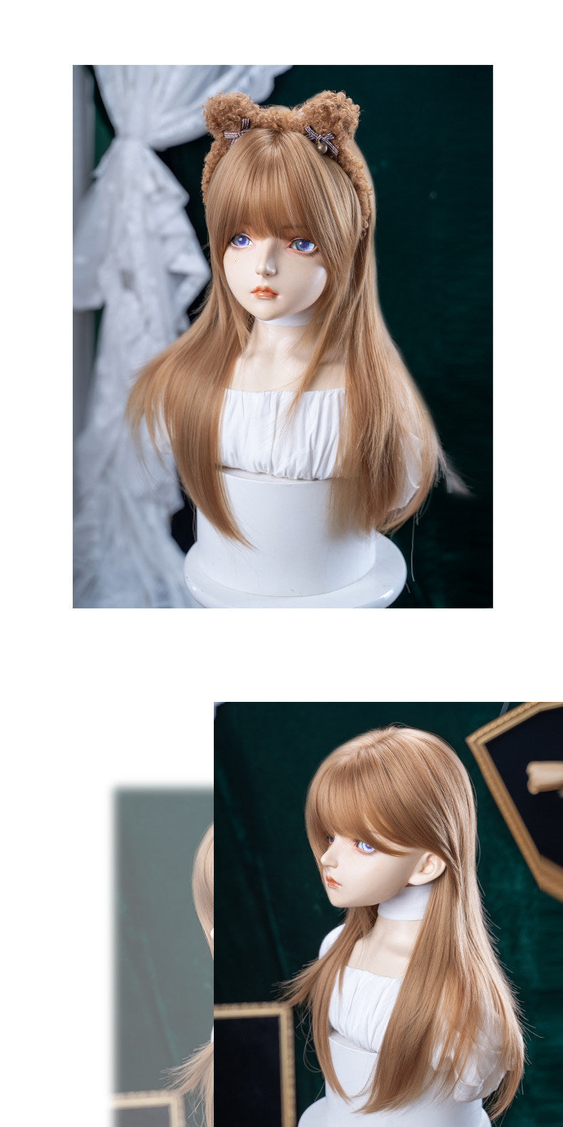 Alice Garden – Chestnut Brown Long Wig wig Alice Garden