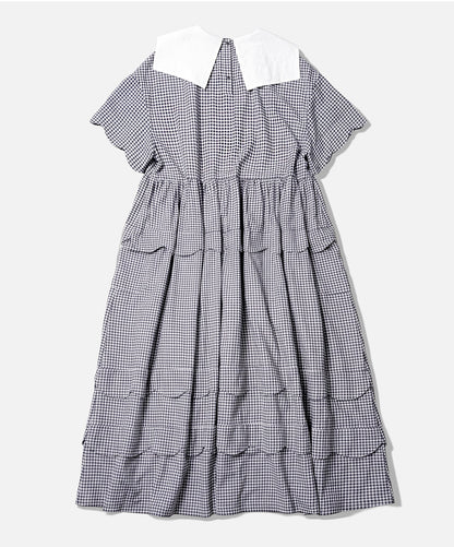 Imakokoni - White Doll Collar A-Line Dress apron imakokoni