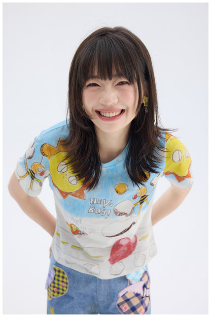 tntntutu - Hand Drawn Graphic Tee | Colorful Harajuku Dopamine Streetwear T-Shirt tshirt tntntutu