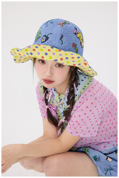 tntntutu - Blue Bear Reversible Sun Hat hat tntntutu