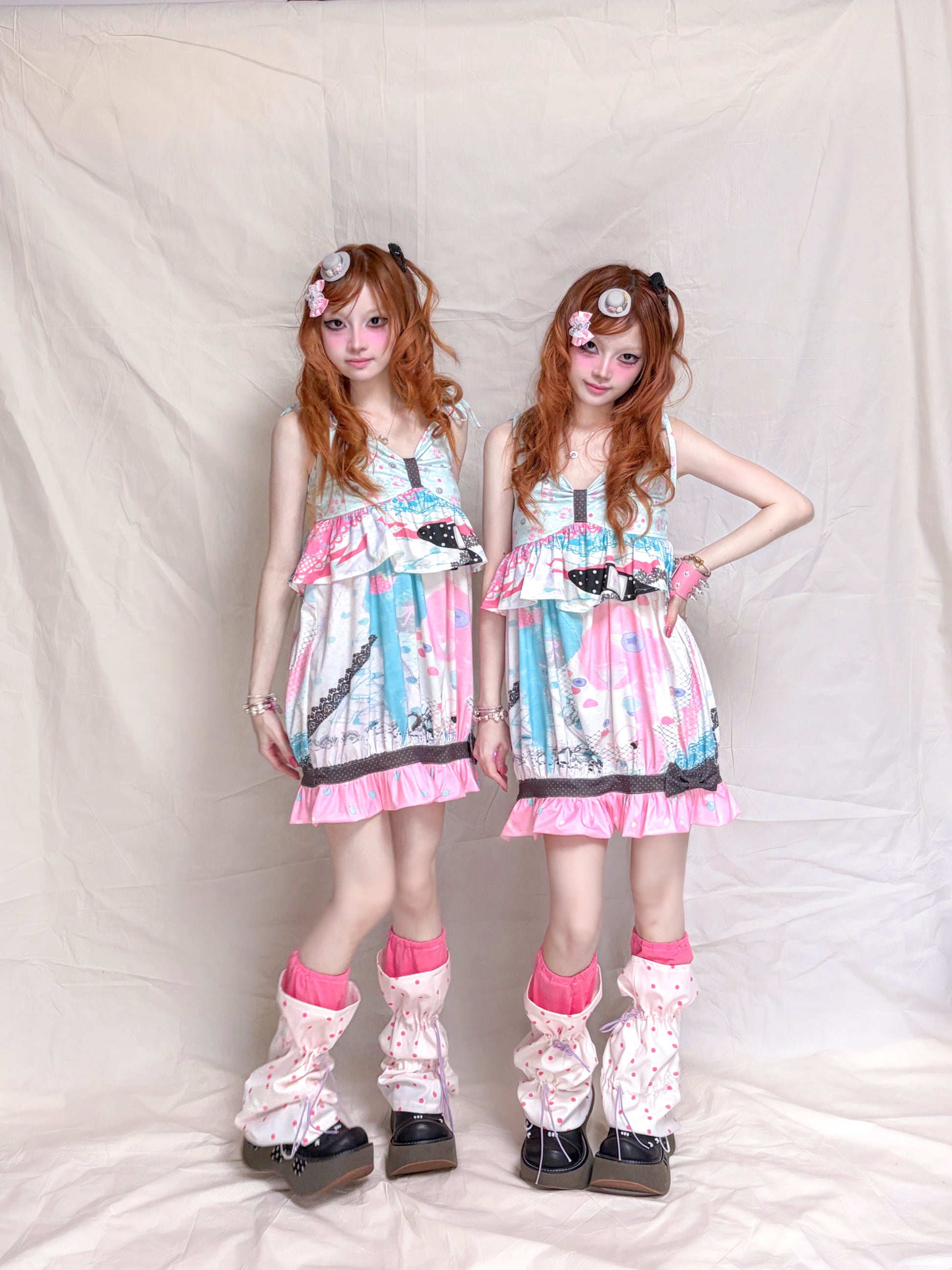 YJM with biubiu - Strawberry Blueberry Ruffle Dress dress YJM with biubiu