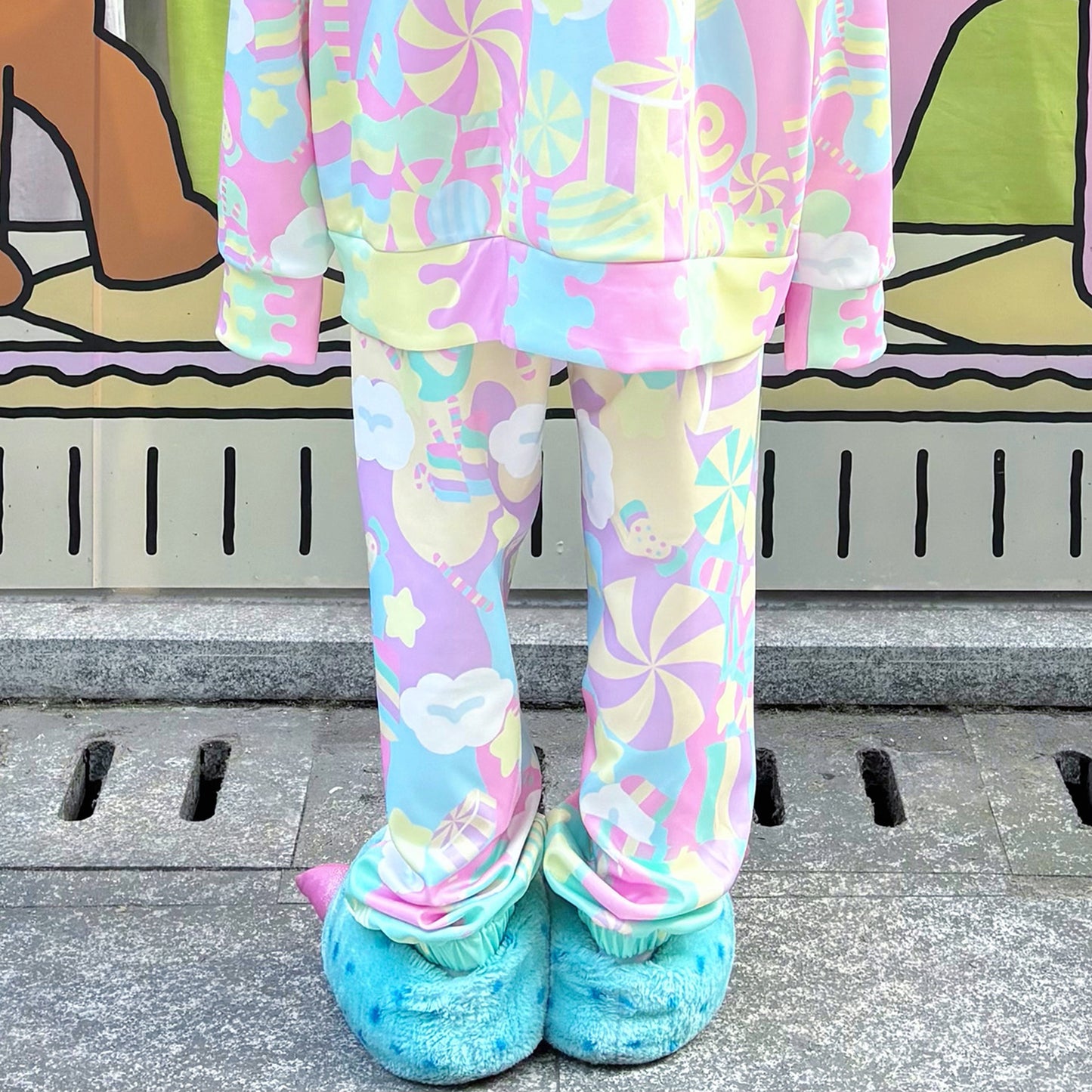 Rainbow Universe RUX - Pastel Macaron Decora Kei Hoodie & Sweatpants Set set Rainbow Universe RUX