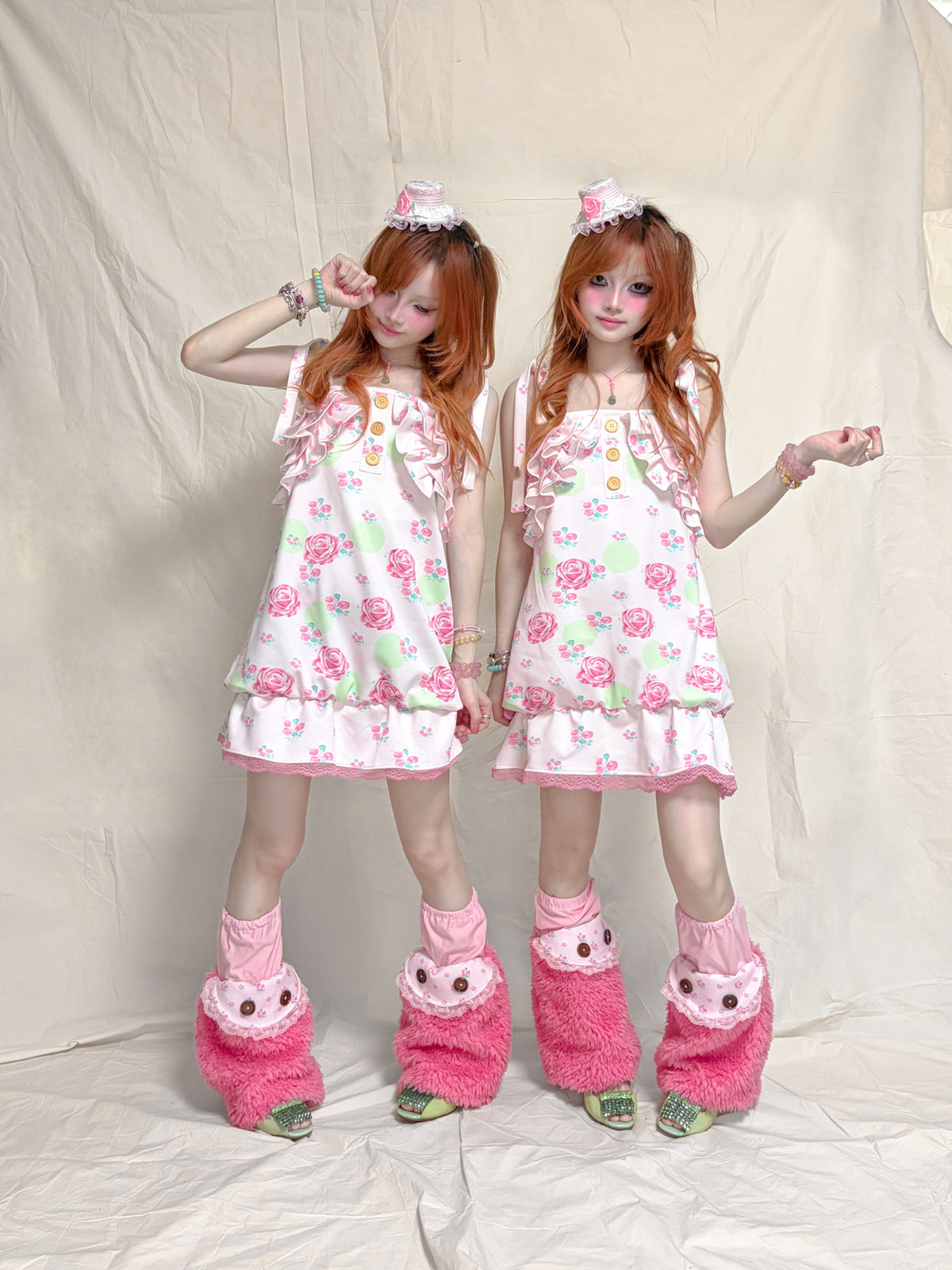 YJM with biubiu - Vintage Floral Lace Dress dress YJM with biubiu