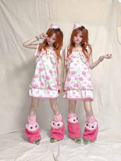 YJM with biubiu - Vintage Floral Lace Dress dress YJM with biubiu