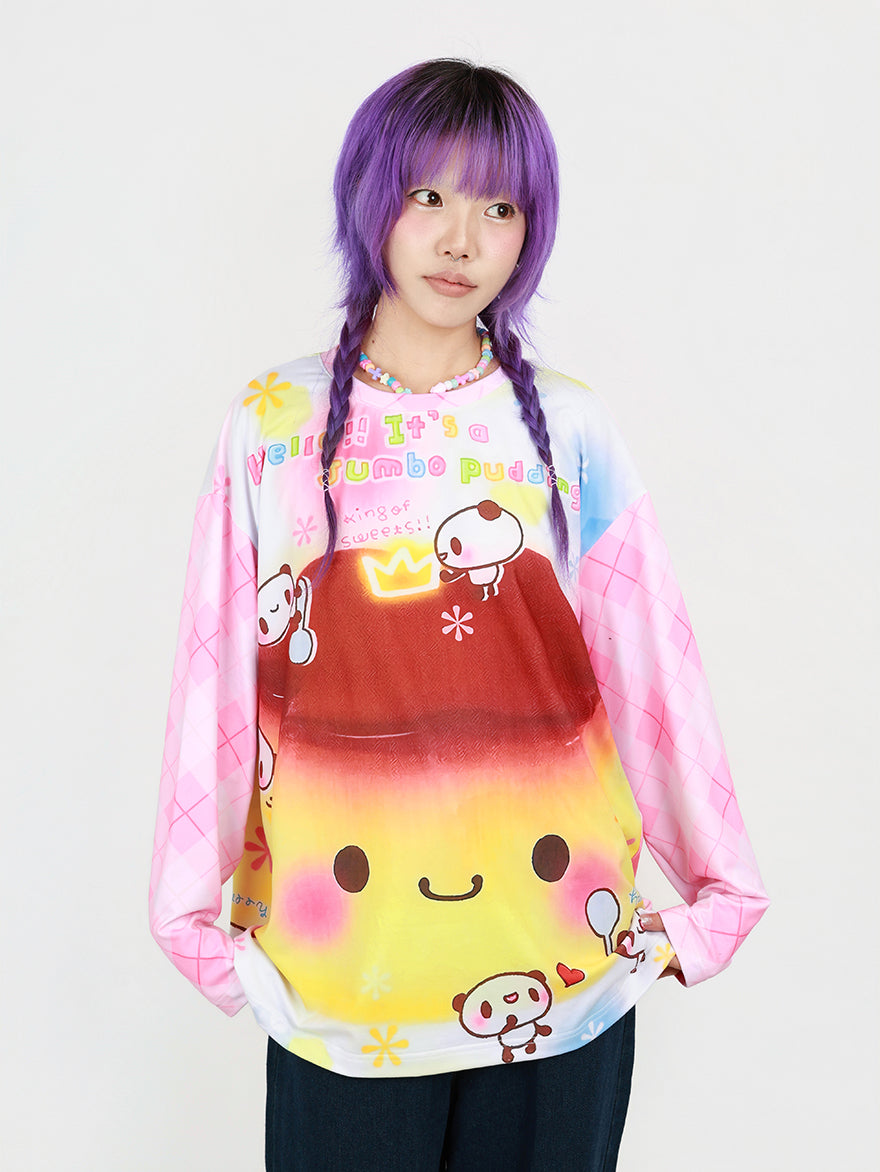 Nihon Kids - Kawaii Pudding Print Top shirt NIHON KIDS