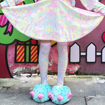 Rainbow Universe RUX - Pastel Macaron Decora Kei Skirt Set set Rainbow Universe RUX