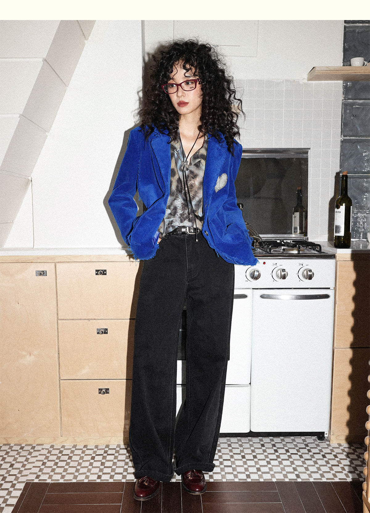 Chemical Girl - Vintage Corduroy Embroidered Blazer Jacket jacket chemical girl