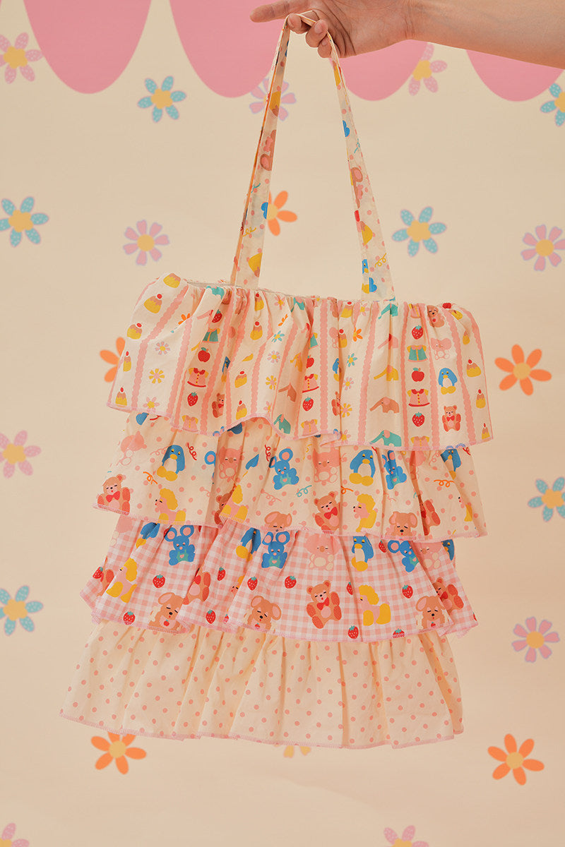 NIKKOU - Summer Cake Tiered Tote Bag bag Nikkou home