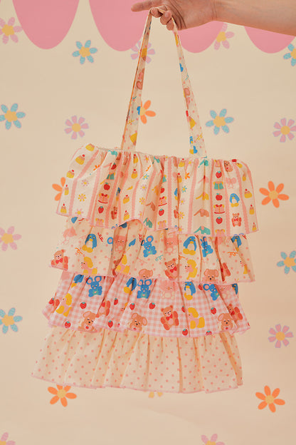 NIKKOU - Summer Cake Tiered Tote Bag bag Nikkou home