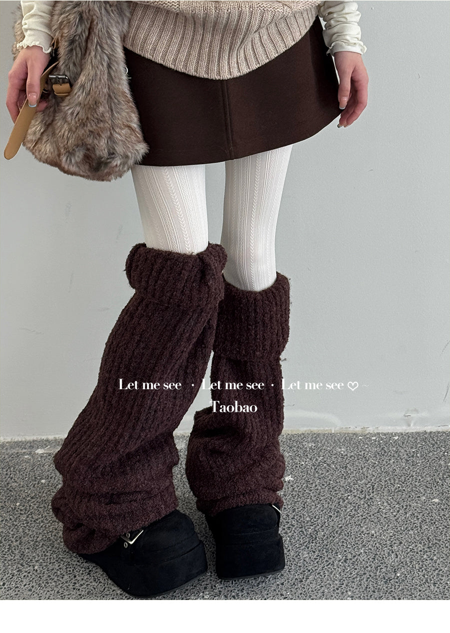 LET ME SEE - Kawaii Long Leg Warmer Socks leg warmmers let me see