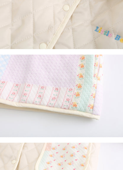 Little Berry - Kawaii Reversible Floral Padded Jacket coat Little Berry