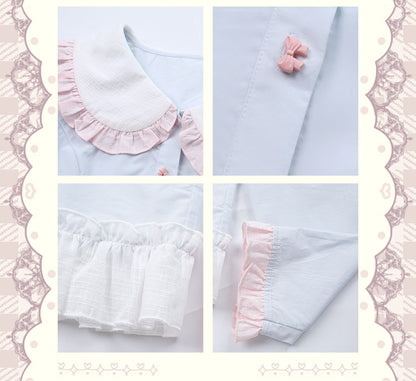Sinsingirl - Kawaii Bunny Academy Shirt & Mini Skirt Set set sinsingirl