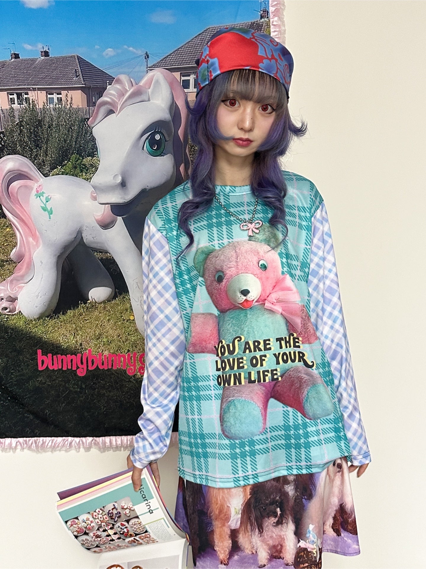 BunnyBunnyGun - Harajuku Kawaii Digital Print Long Sleeve T-Shirt sweatshirt bunnybunnygun