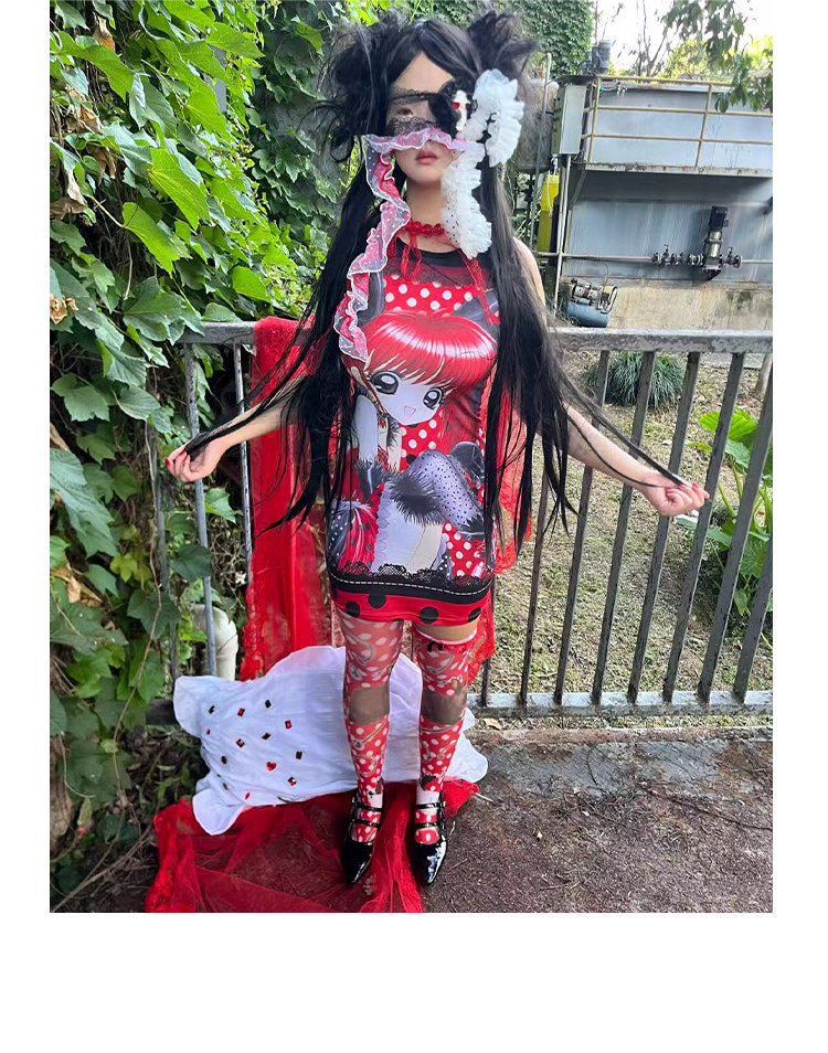 ki00bi00 - Polka Dot Alice Cami Dress dress ki00bi00