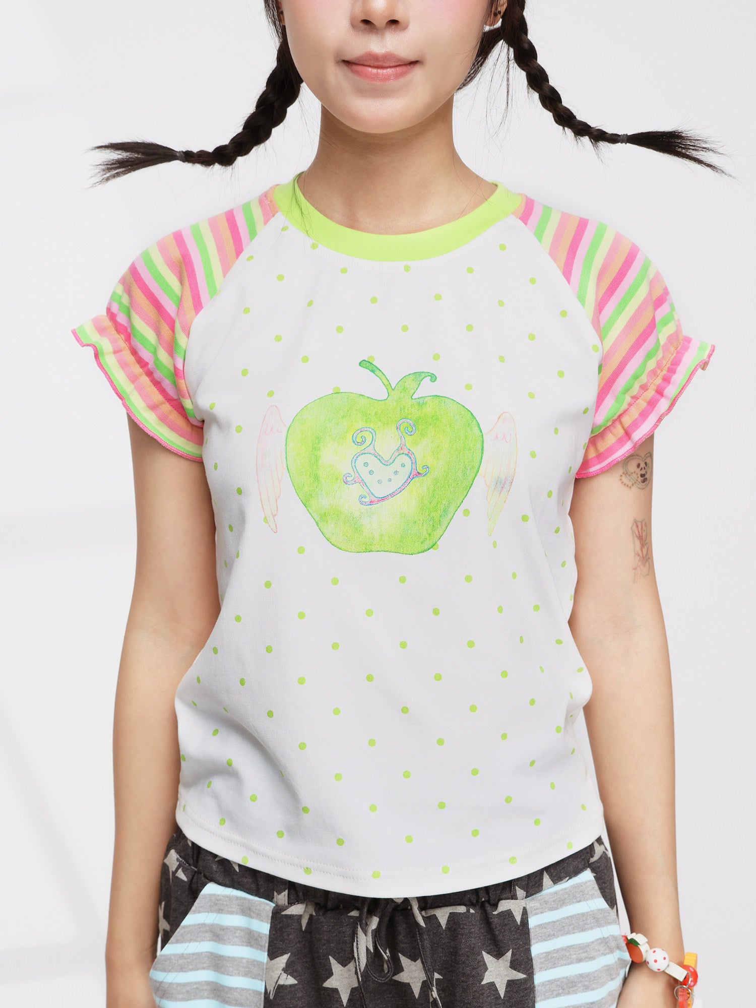 FRUITS - Apple Wing Puff Tee tee Fruits