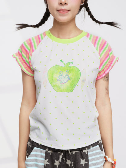 FRUITS - Apple Wing Puff Tee tee Fruits