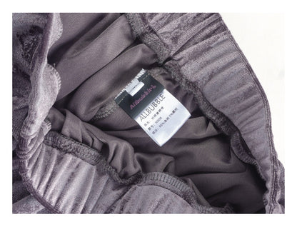 Allbubble - Black Velvet Layered Skort skirt Allbubble