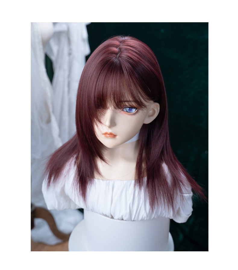 Alice Garden - Wine Red Mid-Length Wig wig Alice Garden