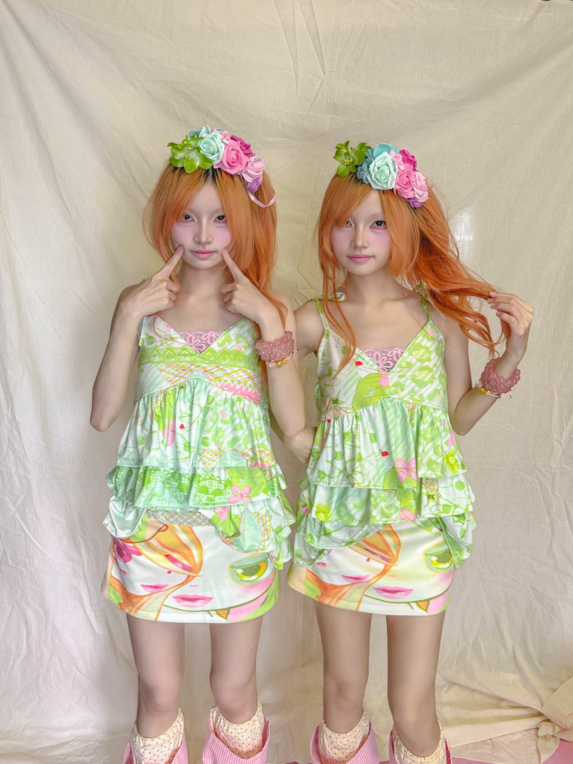 YJM with biubiu - Decora Kei Low Rise Mini Skirt skirt YJM with biubiu