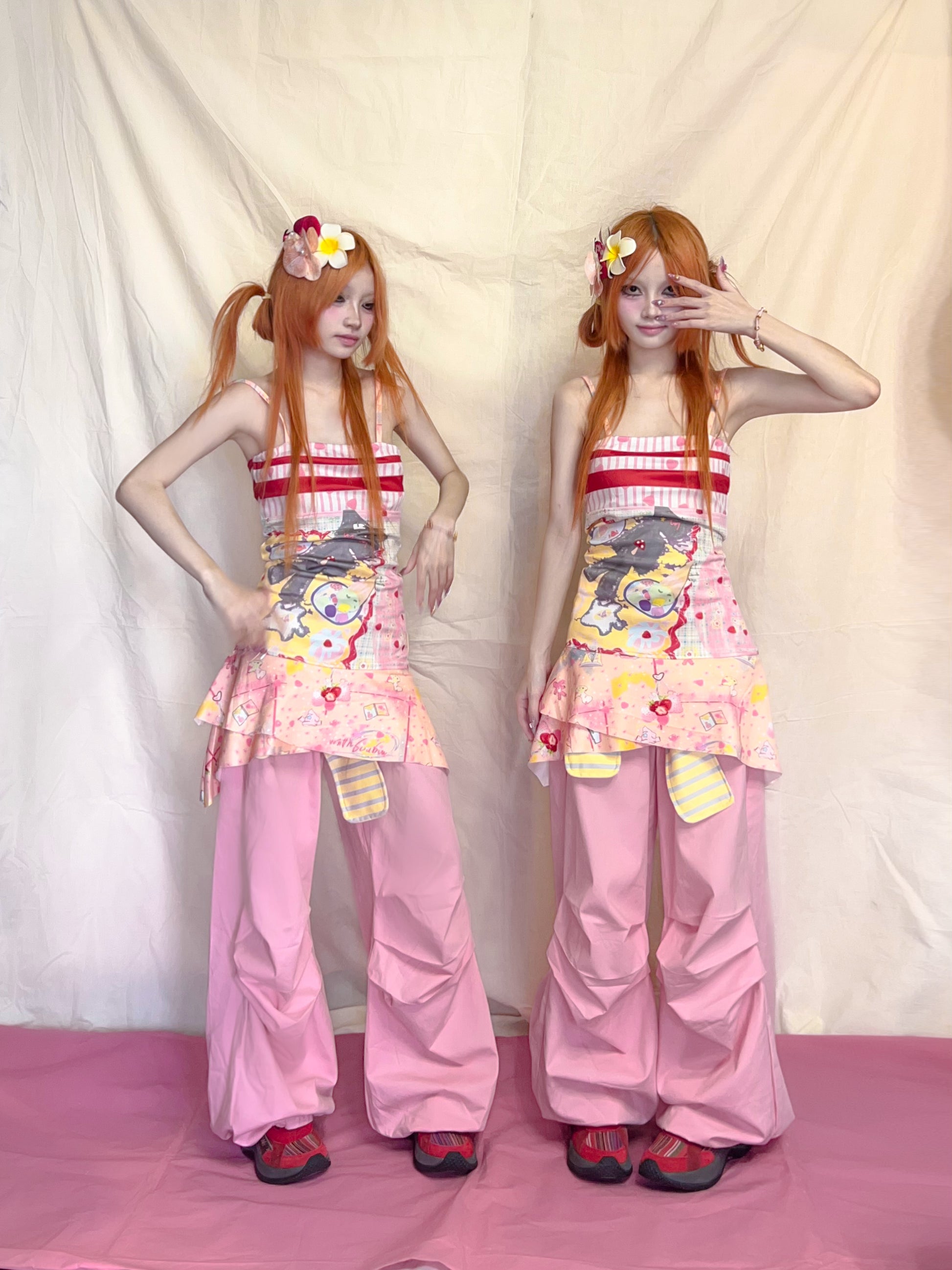 YJM with biubiu Asymmetrical Slip Dress – Y2K Harajuku Kawaii Style Dress dress YJM with biubiu