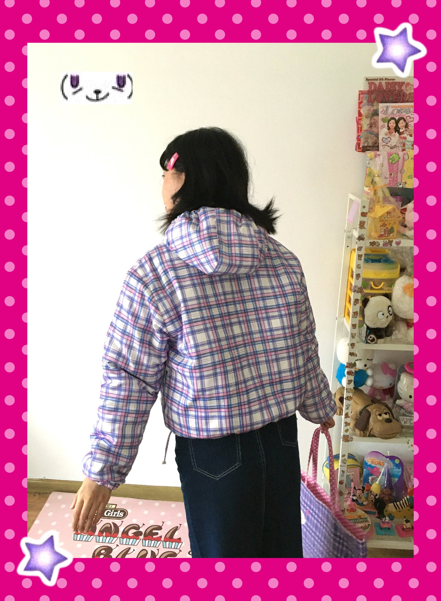Bodytalk - Purple Puffy Y2K Padded Jacket coat bodytalk