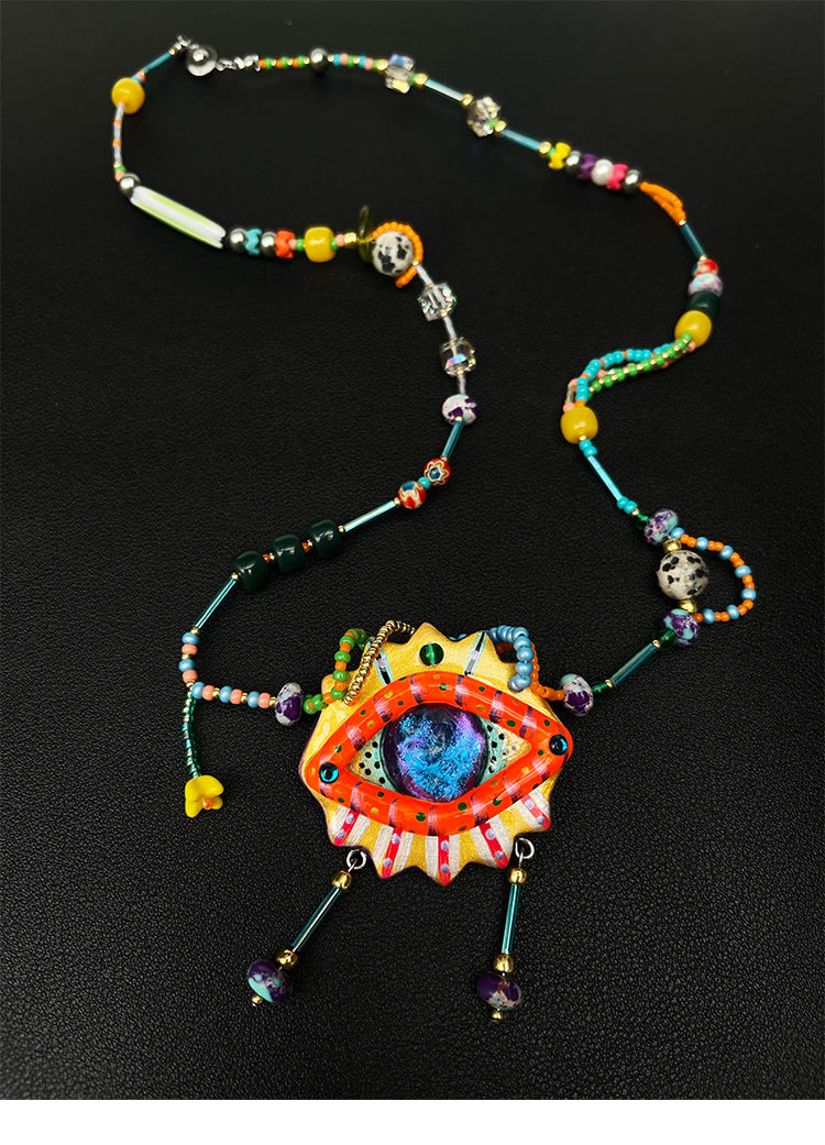 Domie’s Space – Dopamine Long Statement Necklace necklace domie's space