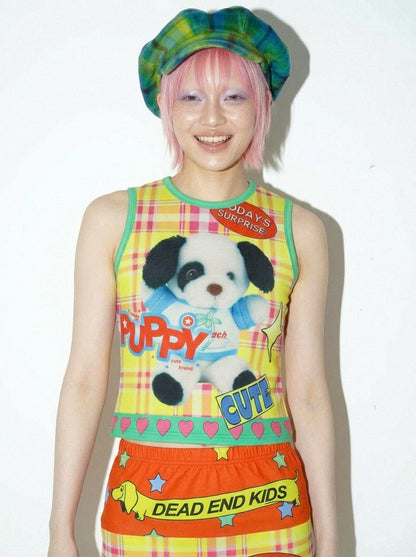 DeadEndKids - Cyber Graphic Slim Tank Top camisole DeadEndKids
