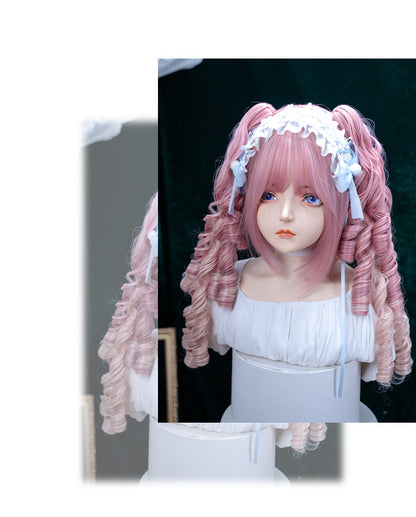 Alice Garden - Pink Gradient Twin Tail Wig wig Alice Garden