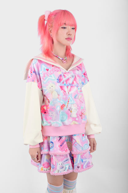 NIHONKIDS - Y2K Decora Sailor Sweat Set set NIHON KIDS