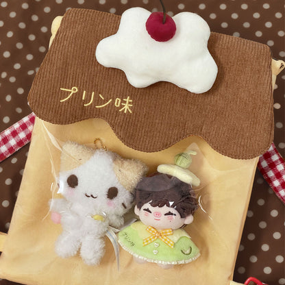 Marshmellow - Pudding Transparent Plush Backpack bag Marshmellow