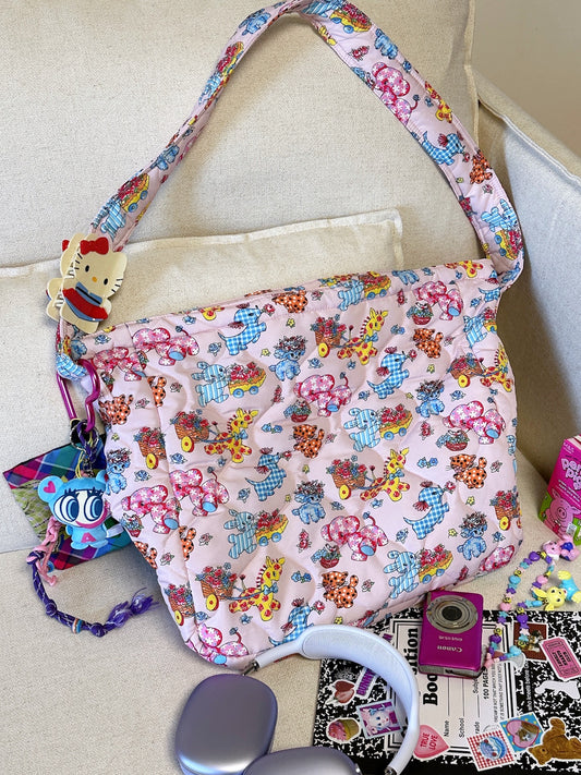 bunnybunnygun - Harajuku Quilted Cloud Crossbody Bag bag bunnybunnygun