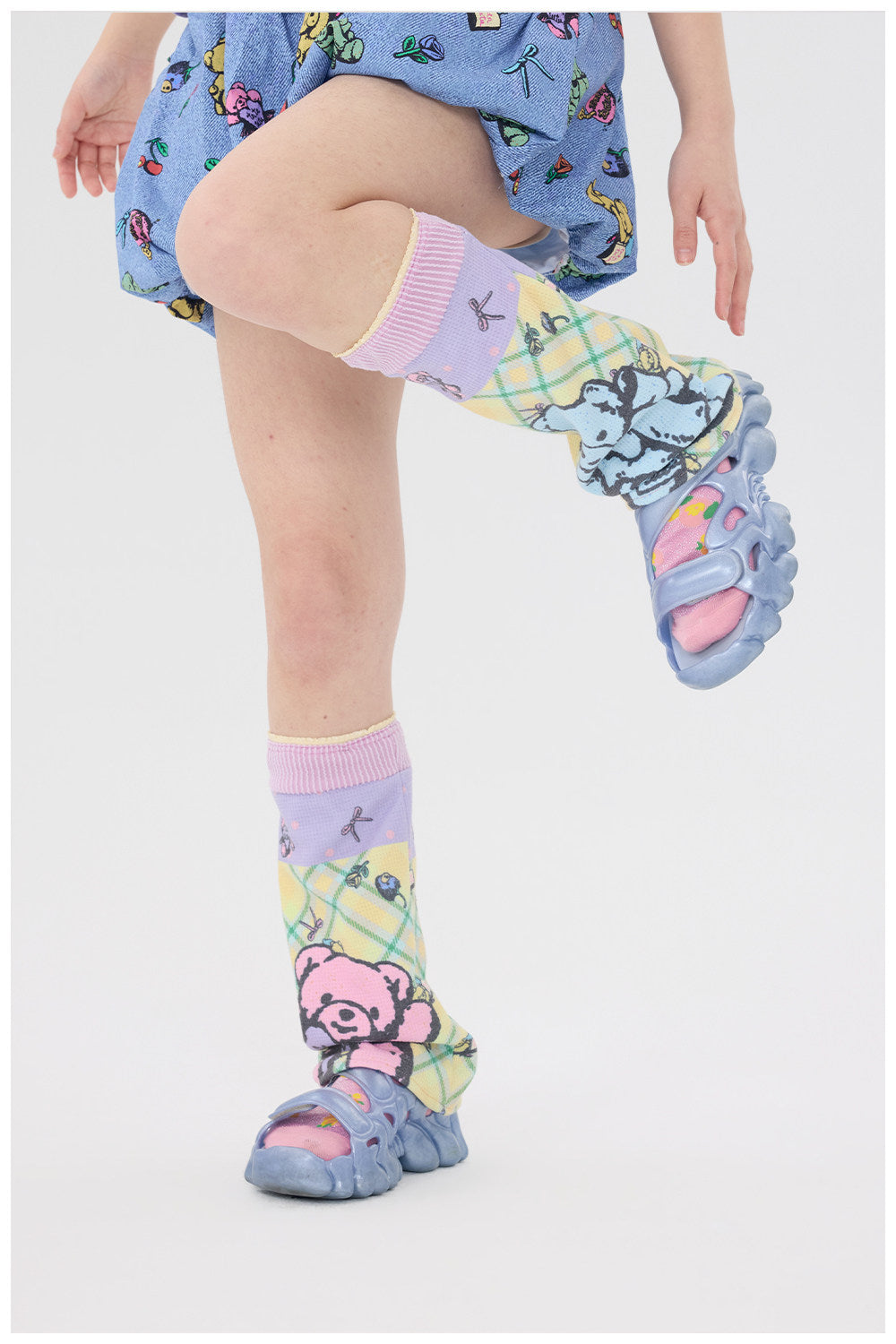 tntntutu - Bear Ruffle Slouch Socks leg warmmers tntntutu