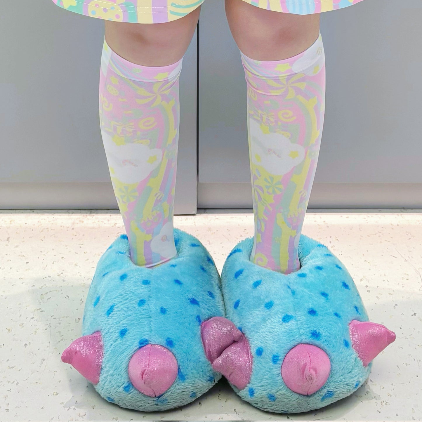 Rainbow Universe RUX - Pastel Macaron Decora Kei T-Shirt & Shorts Set set Rainbow Universe RUX Socks - 1 Pair S